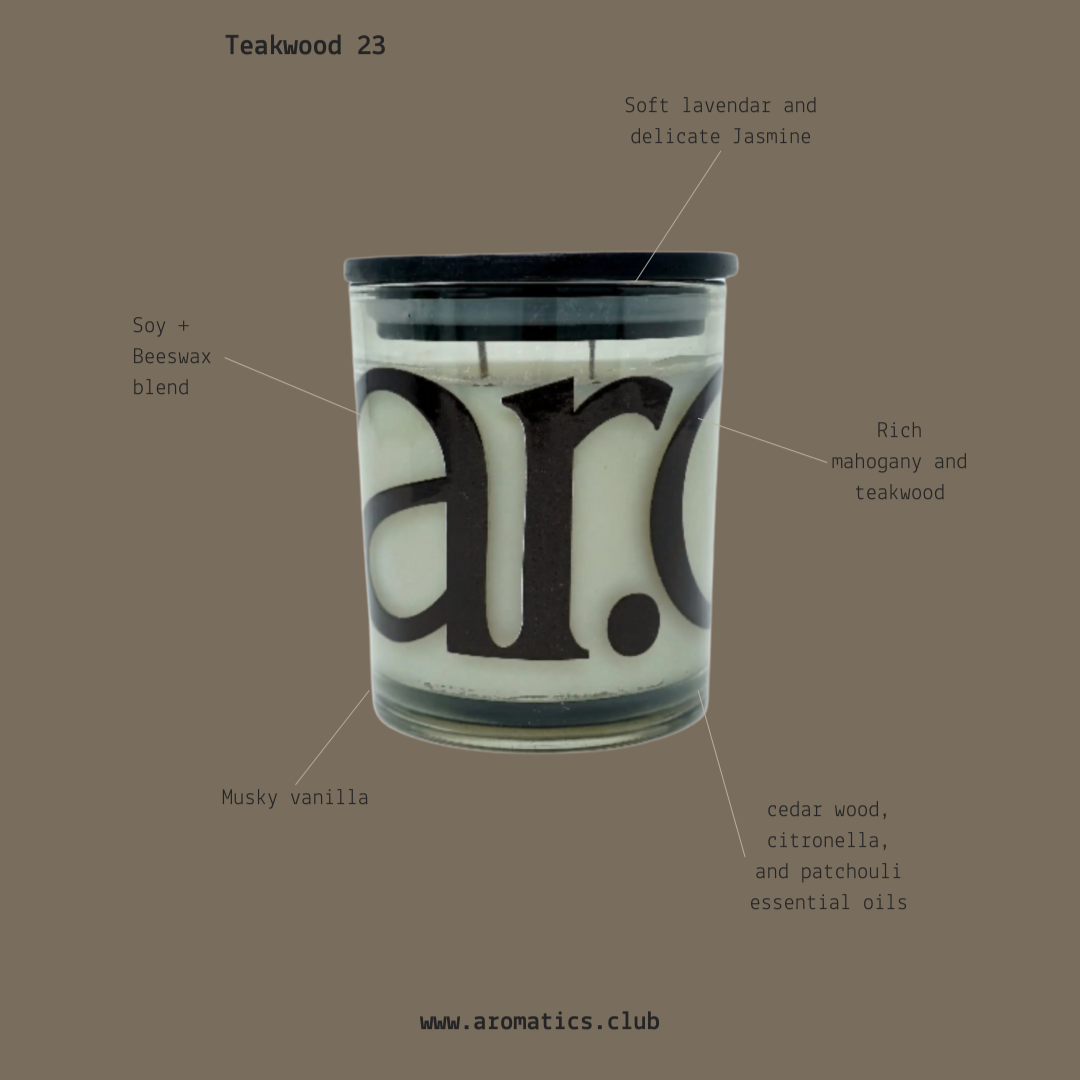 Teakwood 23 Candle