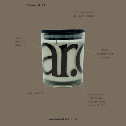 Teakwood 23 Candle